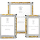 The Bamboo Classic Frame Collection by William Yeoward Crystal features elegant frames with silver, nickel-plated borders and bamboo-style trim—perfect for adding timeless style to your home décor.
