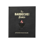 The Barbecue Bible by Graphic Image is a black hardcover book featuring a grill and flame graphic on the cover—ideal for mastering barbecue recipes and outdoor grilling.