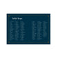 A deep blue chart titled “Cocktail Recipes” from The Essential Bar Book by Penguin Random House showcases cocktail names organized alphabetically in six columns on a bordered rectangle—an ideal bartending reference or addition to your personal bar book.