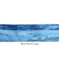 The Denim Resin Serveware Collection by Nashi Home features the large, oval-shaped "Boat Bowl Large" with a blue marbled pattern. This shatter-resistant bowl adds elegant style to your home decor.