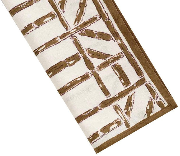 Pomegranate Inc. Brown Bamboo Collection Tablecloth - Thumbnail 3