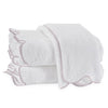 Matouk Cairo Scallop Bath Collection - White/Lilac
