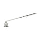 The EDZARD Silver Plated Candle Snuffer features a long handle and bell-shaped end, bringing elegance to your home décor while efficiently extinguishing candles.