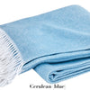 Matouk Pezzo Throw Collection - Cerulean (Blue)