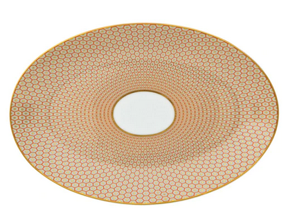 Raynaud Tresor Orange Medium Oval Pattern, Pattern #3