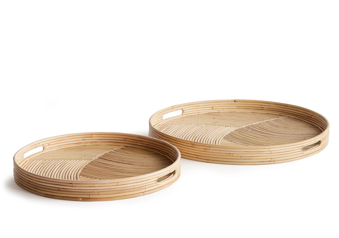 Jelani Cane Round Tray Collection - Thumbnail 2