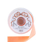 A roll of Fancy Ribbon in light coral satin—ideal for gift wrapping—features illustrated scissors and a bow on the label, with the Hester & Cook brand name prominently displayed at the center. This luxurious ribbon complements an olive shade beautifully, adding a stylish finishing touch to your collection.