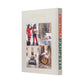 The Assouline "Cortina d'Ampezzo" book stands upright against a white background, its cover featuring a collage of winter and food images that reflect the lively spirit of the Italian Alps and the beauty of the Dolomites.