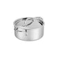 The Hestan ProBond® Luxe™ Collection saucepan with lid and double handles exemplifies premium Italian-made cookware, shown against a white background.