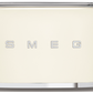 A cream-colored Smeg SMEG 4-Slice Toaster Collection with two slots and 6 browning levels.