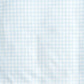 The Gooselings Blue Picnic Gingham Bedding Collection features a light blue and white check pattern with small, even squares on pure fabric—perfect for a breathable baby blanket.