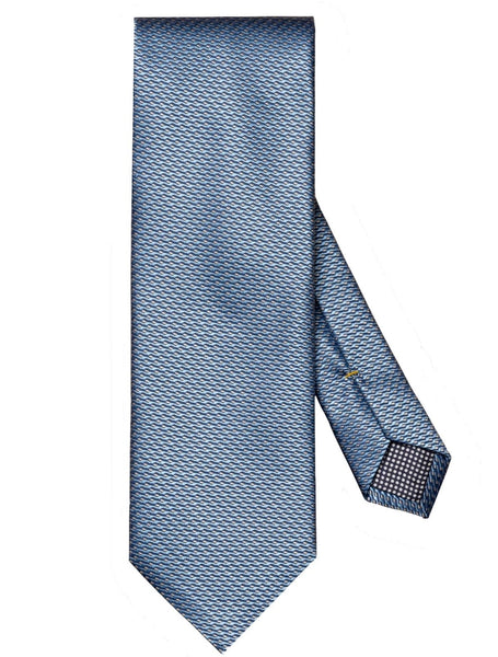 Eton Blue Geometric Silk Tie