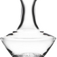 The Simon Pearce Bristol Drinkware Collection features a clear glass wine decanter with a wide base and narrow neck, inspired by Northeast Islander design and the Golden Ratio, displayed on a plain white background.