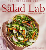 The cookbook “Salad Lab: Whisk, Toss, Enjoy!” from Simon & Schuster displays a bowl of mixed salad with greens, cucumbers, radishes, blueberries, and other vegetables on its cover, drawing inspiration from the popular TikTok series The Salad Lab.