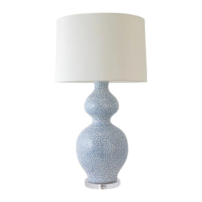 Blue Dappled Double Gourd Lamp