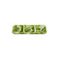 The Nashi Home Serveware Collection, Forest by Nashi Home features a rectangular green marbled tray with three compartments, adding elegant style to your decor. Shown here on a white background.