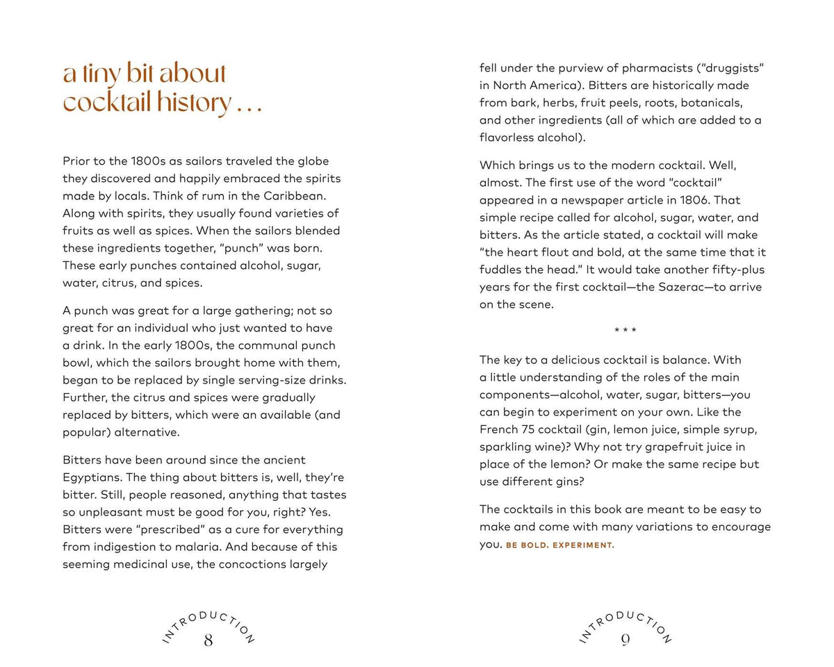 Discover the story behind classic cocktail recipes and the evolution of homemade mixed drinks with Friday Night Cocktails from Simon & Schuster. Presented in two columns with a minimalist orange and black design, this page offers in-depth, image-free text perfect for your next Friday Night Cocktails gathering.