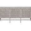 Isla 3 Door Buffet - French Grey Rattan