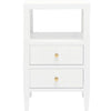 Jarin Nightstand - Designer White, 18"L x 18"W x 30"H