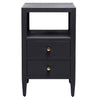 Jarin Nightstand - Dark Navy, 18"L x 18"W x 30"H