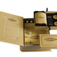 The WS Game Company's Yahtzee Vintage Bookshelf Edition game set includes a deluxe rolling tray, dice, scorebook, scorecards, and containers. All components are elegantly housed in a gold-colored box designed to resemble a book. Enjoy the charm of vintage-inspired graphics as you immerse yourself in this classic game.