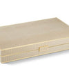 Croc Leather Backgammon Set - Fawn
