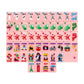 Pink Bespoke x Gray Malin Mahjong Collection tiles featuring colorful illustrations of dalmatians, airplanes, vacation icons, flowers, and cardinal directions.