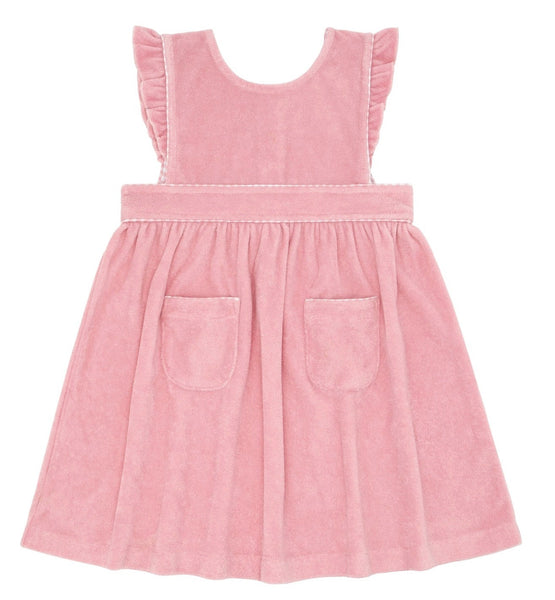 Minnow French Terry Pinafore Dress