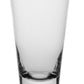 A clear glass tumbler from the Fanny Clear Collection by William Yeoward Crystal, featuring a slightly flared lip and thick round base, set against a plain white background.