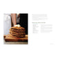 A stack of pancakes topped with butter and syrup sits on a wooden board, with the recipe for brown rice quinoa pancakes—adapted from Huckleberry by Chronicle Books—displayed on the right side of the image.