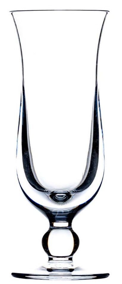 A clear Calypso Acrylic champagne flute from Bold, featuring a tall stem and round base, crafted from premium polycarbonate, is shown against a white background.