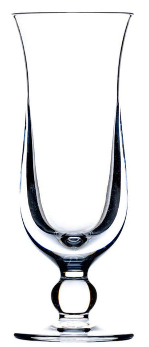 A clear Calypso Acrylic champagne flute from Bold, featuring a tall stem and round base, crafted from premium polycarbonate, is shown against a white background.