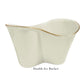 The Beatriz Ball Encanto Cream Serveware Collection features a white ceramic double ice bucket with a wavy design and gold trim, shown on a plain background with the label "Double Ice Bucket" beneath it.