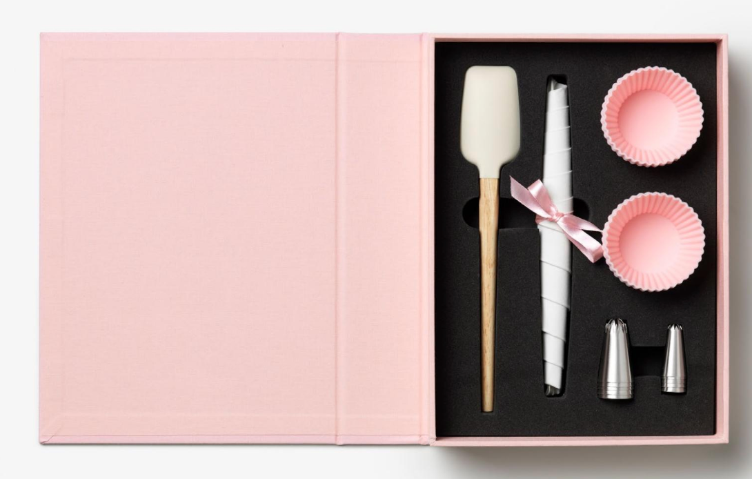 The Essentials Cupcake Tools by PrintWorks is a baking kit packed with utensils, perfect for beginners or anyone who loves to bake.