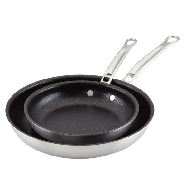 Hestan Thomas Keller Commercial Clad Stainless Steel TITUM® Nonstick Sauté Pan Set