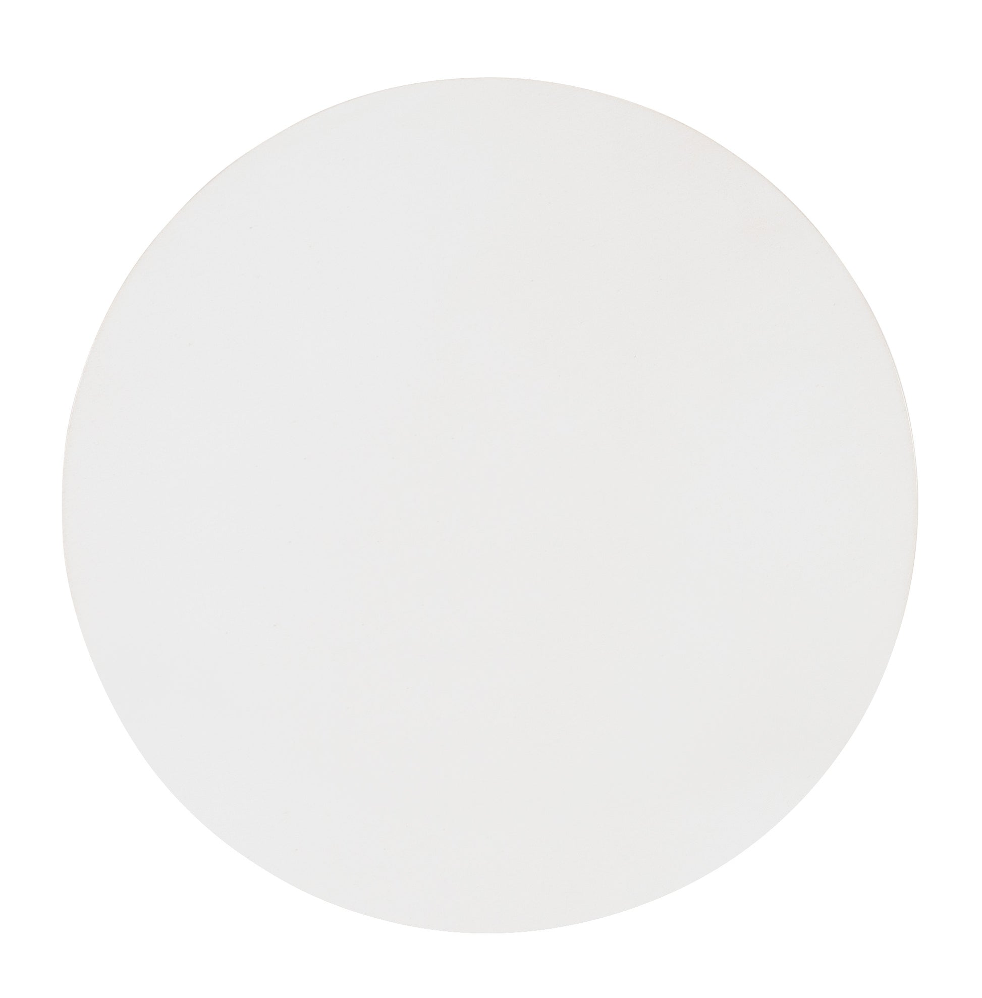 A plain white circle on a white background, echoing the minimalist elegance and modern silhouette of the Hickory Chair Brooke Spot Table.