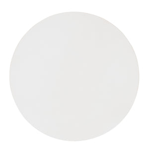 A plain white circle on a white background, echoing the minimalist elegance and modern silhouette of the Hickory Chair Brooke Spot Table.