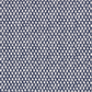 The Seabrook Outdoor Ottoman in Burma Indigo by Lee Industries features navy blue and white fabric with a small leaf pattern—an ideal, stylish choice for your patio or outdoor space.