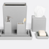 Rothwell Bath Collection - Winter Gray Marine Leather