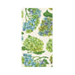 Illustration of green and blue hydrangeas with green leaves on a cream background from the Hydrangea Collection by Hester & Cook—perfect for elegant table settings or hydrangea-themed décor.