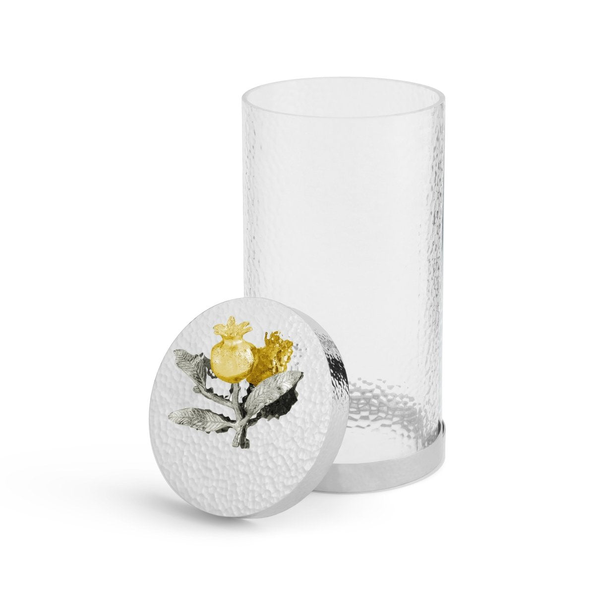 Michael Aram Pomegranate Silver & Gold Medium Canister - Thumbnail 3