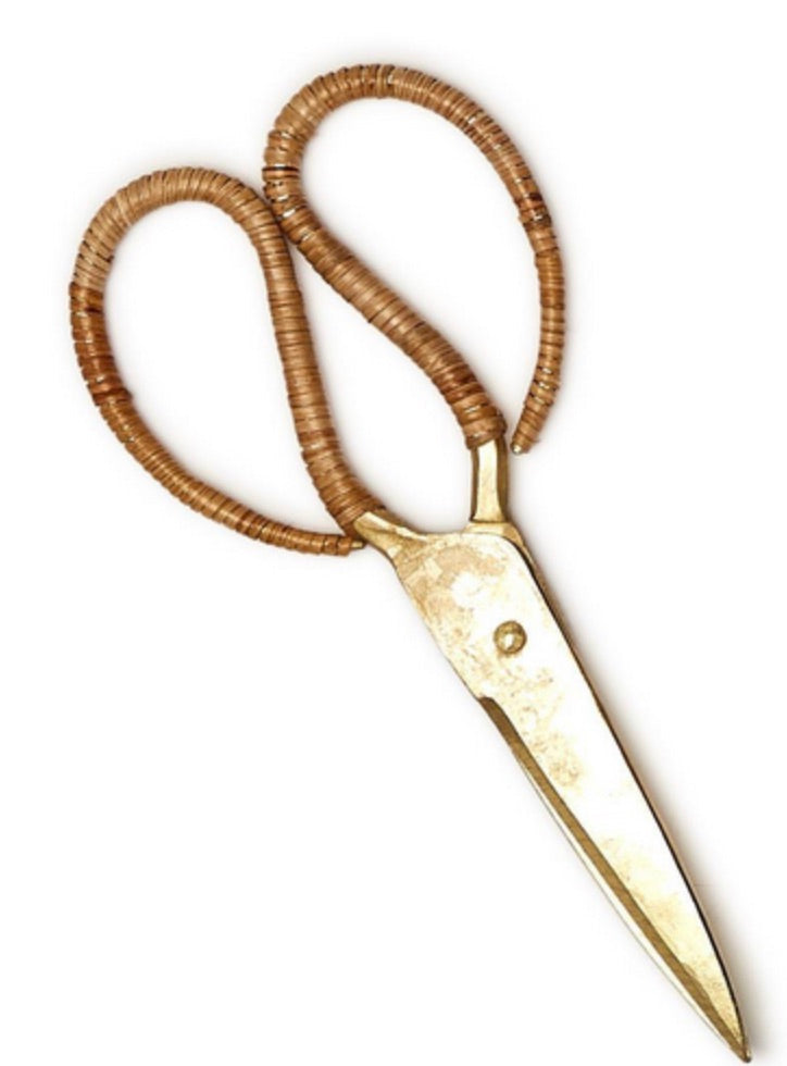 Cane Wrapped Gold Scissors, Large – HIVE Home, Gift and Garden