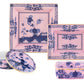 The Oriente Italiano Azalea Serveware & Decor Collection by Ginori 1735 features two square plates, a round lidded box, and a rectangular lidded box with blue floral patterns to add charming style to your home décor.