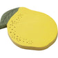 A pad of 50 Lemon Sticky Notes by Riffle Paper Co., shaped like a lemon with a green leaf and dotted details, is displayed on a white background—cute and functional for notes or reminders.