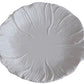 A round white plate from the Beatriz Ball Vida Lettuce Dinnerware Collection, crafted in luxury melamine with a petal-like textured pattern radiating from the center.