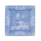 Inspired by Ginori 1735’s Oriente Italiano Pervinca Serveware & Decor Collection, this square blue porcelain tray features white floral motifs, a central flower design, and ornate borders—ideal for pairing with matching dinner plates.