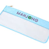 Mahjong Stitched Bag - Light Blue
