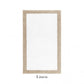 Rectangular white Egoist Border Bath Rug by Graccioza, featuring a beige customizable border and crafted from luxurious Egyptian cotton. Displayed on a white background with "Linen" below the rug.