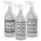 Three 32 fl oz bottles of Le Blanc Linen Water Spray—Portfolio, Original, and Lavender scents—are arranged side by side, perfect for refreshing your household linens.