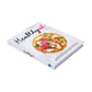 The cookbook "Healthyish" by Abrams features a cover with a vegetable, cheese, and herb pizza on a white background, offering healthy recipes made with simple ingredients.